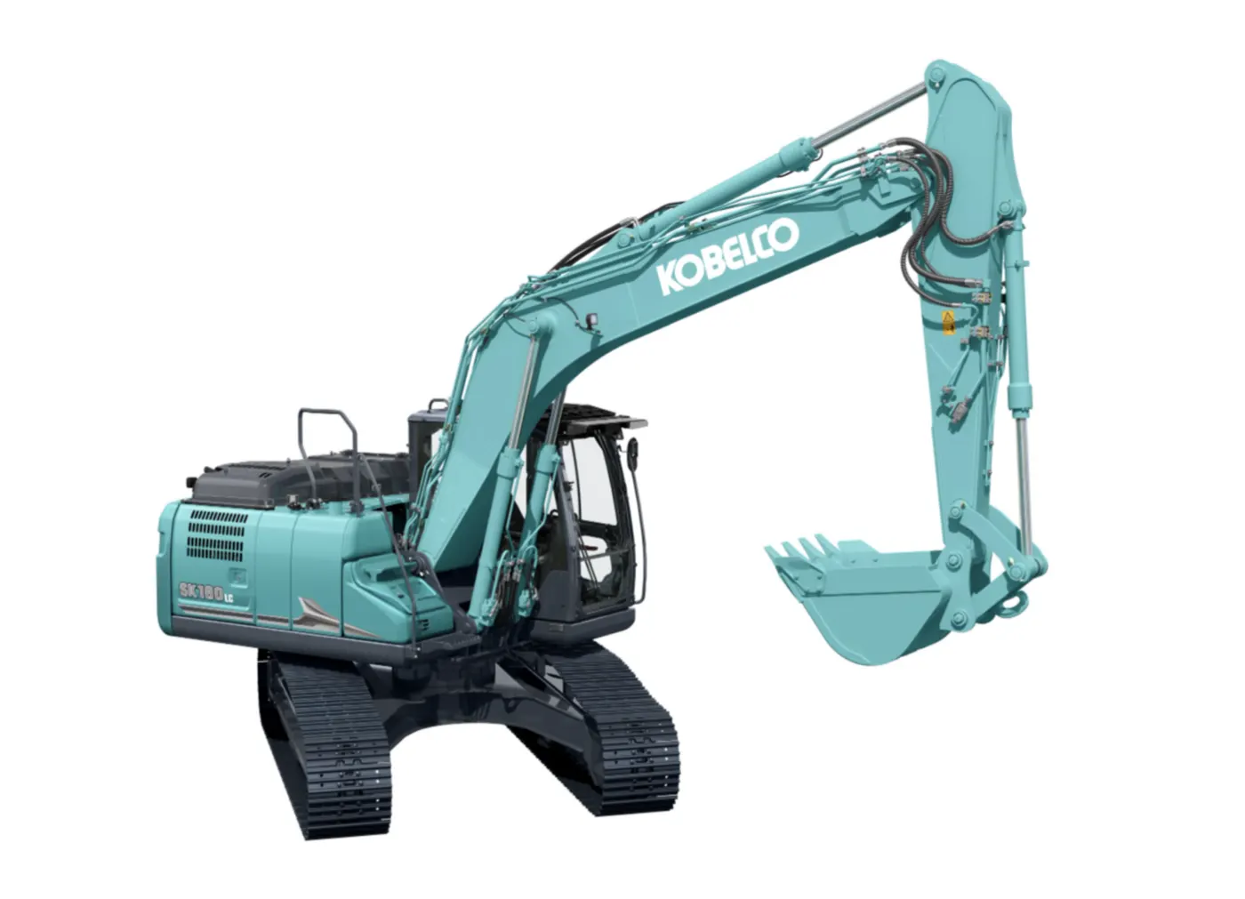 Baureihenbild zu Kobelco SK180N-11E: Kobelco SK180-11E als freigestellte Ansicht von vorn rechts