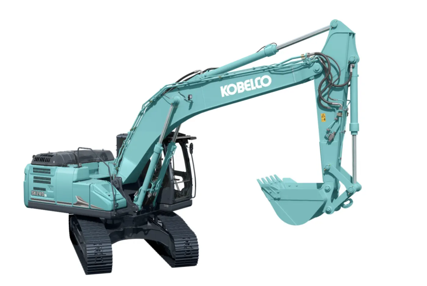 Kobelco SK240SN-11E mit angehobenem Löffel