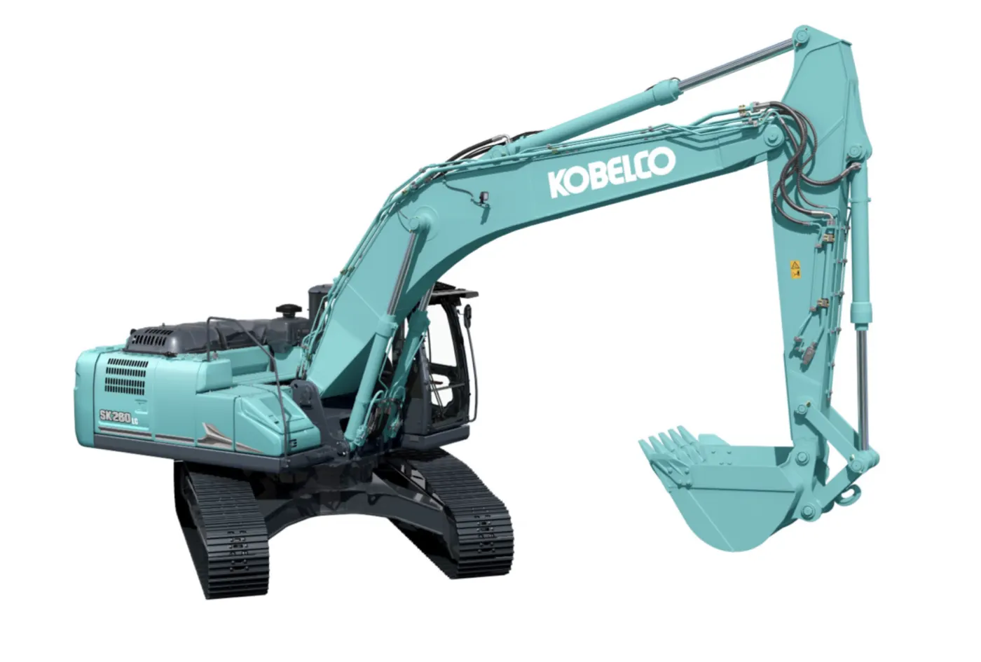 Baureihenbild zu Kobelco SK260NLC-11E: Kobelco SK260-11E mit angehobenem Löffel