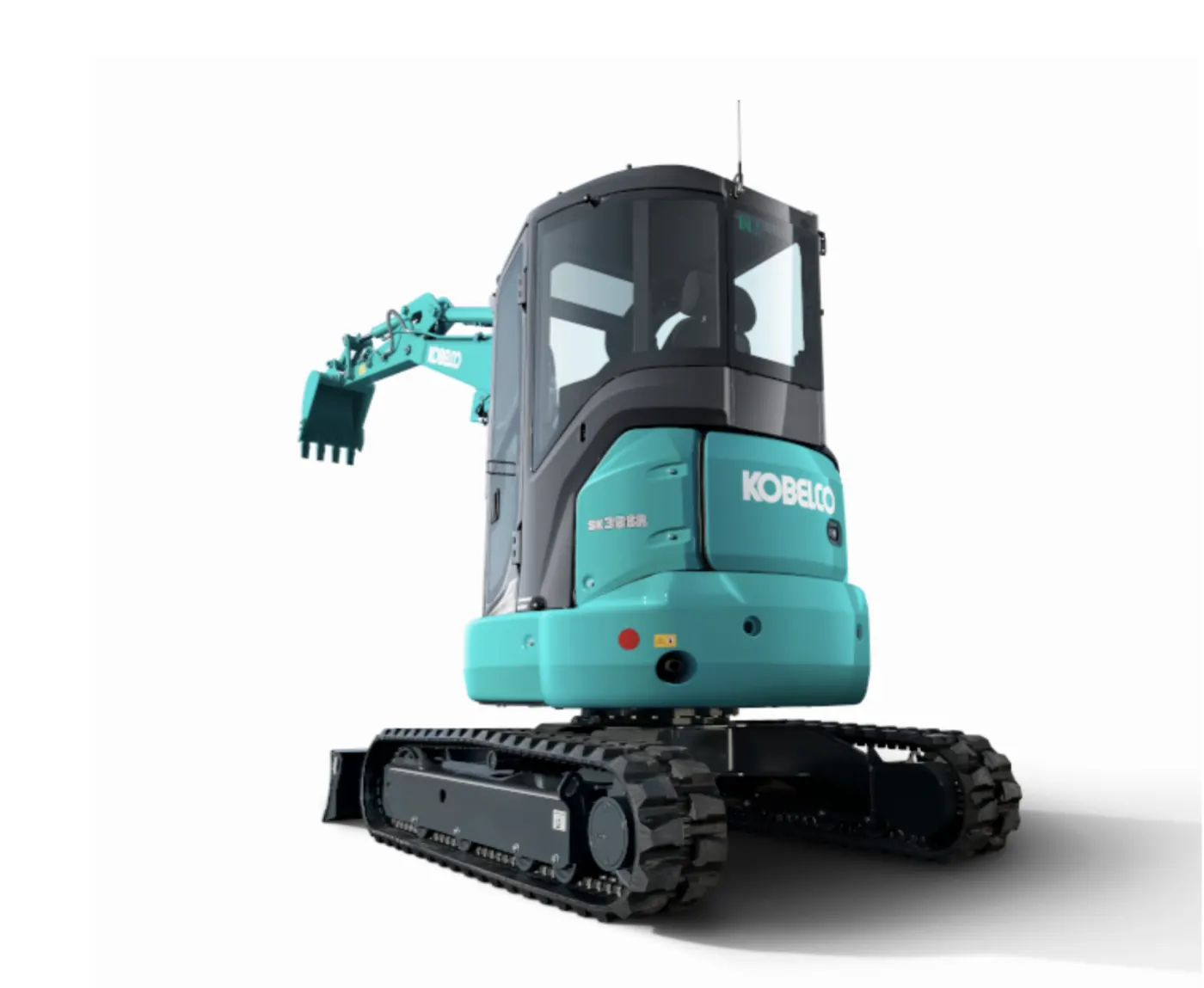 Kobelco SK39SR-7 von hinten mit Kabine