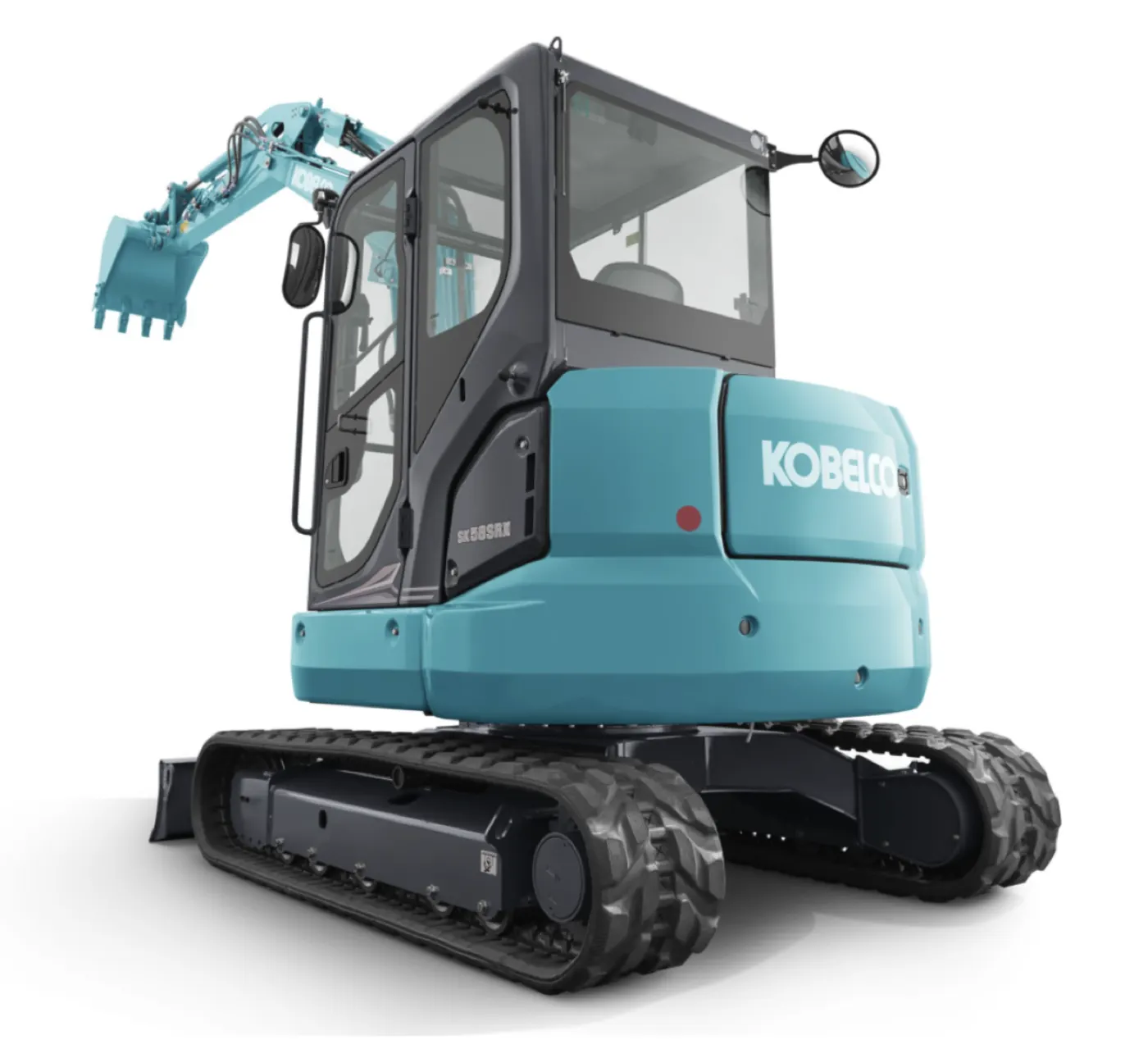 Kobelco SK58SRX mit Kabine von hinten