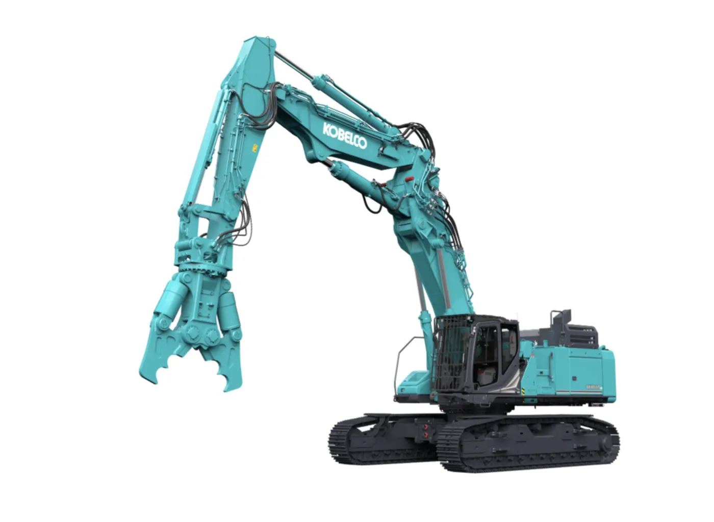 Kobelco SK650DLC-11 mit Abbruchschere am separaten Ausleger